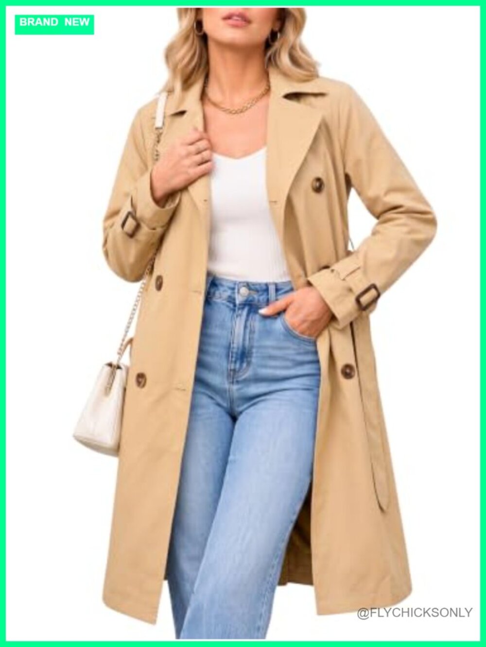 Steve Madden Oversized Long Lapel Trench Coat Fall Jacket